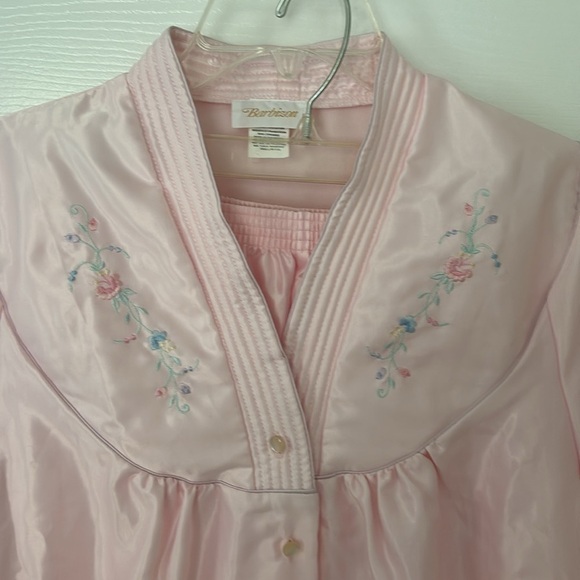 Barbizon Satin-Feel outside Soft Brushed Cotton Inside Pajamas Size Small - Picture 3 of 15